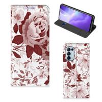 Bookcase OPPO Find X3 Lite Watercolor Flowers - thumbnail