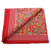 Boerenzakdoek Paisley rood 55 x 55 cm - Rode zakdoek - thumbnail