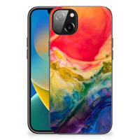 Kleurrijke Telefoonhoesje iPhone 14 Plus Watercolor Dark - thumbnail
