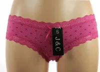 J&C string / hipster katoen Spikkel - S - Roze - S - S - S - S - S - S - S - S - thumbnail