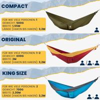 Ticket to the Moon King Size Hangmat - Aqua / Dark Grey - thumbnail