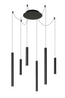 Lucide LORENZ - Hanglamp - Ø 120 cm - LED Dimb. - 6x4W 3000K - Zwart - thumbnail