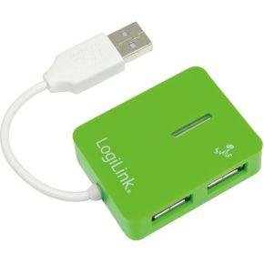 LogiLink UA0138 UA0138 USB-hub 4 poorten USB-A USB 2.0 480 MBit/s Groen LogiLink UA0138 UA0138 USB-hub 4 poorten USB-A USB 2.0 480 MBit/s Groen