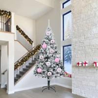 Kerstbal Set 3 pcs Roze - thumbnail