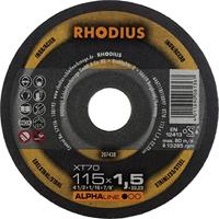 Rhodius 207438 Doorslijpschijf recht 115 mm 1 stuk(s) RVS, Staal - thumbnail