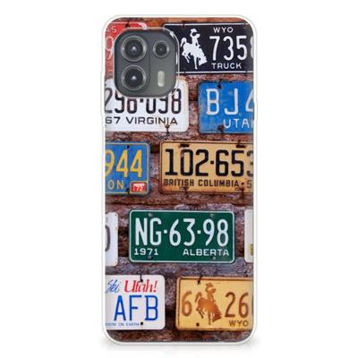 Motorola Edge 20 Lite | Siliconen hoesje | met foto Kentekenplaten