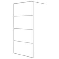 Inloopdouchewand 100x195 cm transparant ESG-glas zilverkleurig - thumbnail