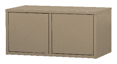 WOOOD Opbergbank 'Turner' 80cm, kleur Mud