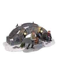 Kerstfiguur iJsbrug 19x11,5x6,5 cm Luville - Luville - thumbnail