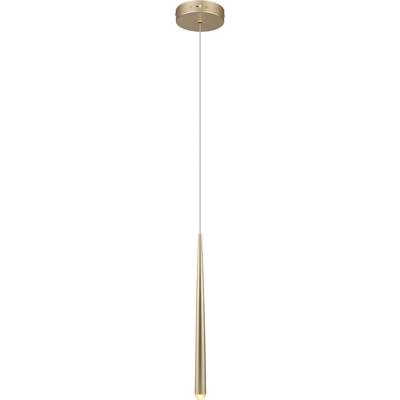 LED Hanglamp - Trio Select Cala - 1 Lichtpunt van 5.5 Watt - Hoogte Aanpasbaar - Aanpasbare Lichtkleur - Dimbaar - Goud - Metaal