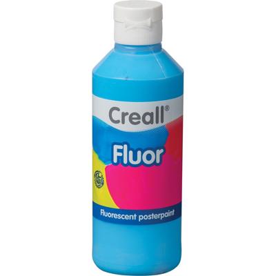 Plakkaatverf Creall fluor 07 blauw 250 ml