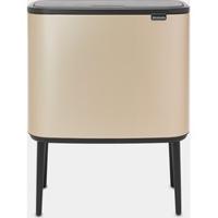 Brabantia Bo touch bin 11+23 liter metallic gold - thumbnail