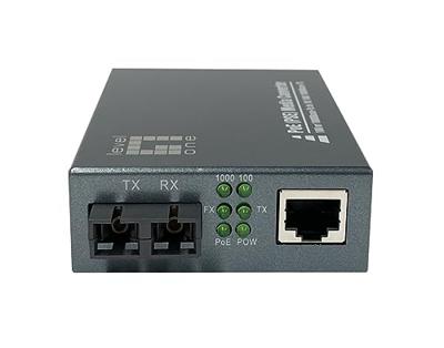 LevelOne GVT-2013 RJ45 naar SC Gigabit Media Converter PoE PSE, Multimode Glasvezel, 0,5 km