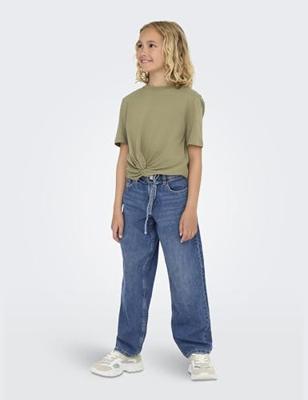 Kids ONLY winter jeansbroek meisjes - blauw - KogGianna - balloon fit