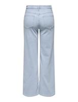 Only Onlmadison Blush Hw Wide Dnm Cro495 Noos Loose Fit Light Blue Bleached Denim - thumbnail