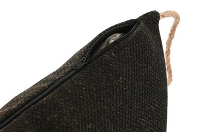 Kussen Home ESPRIT Zwart 45 x 15 x 45 cm