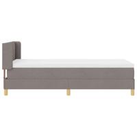 Boxspringbed met matras met hoofdeinde Taupe 90 x 200 cm Stof - thumbnail