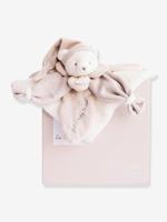 Vierkante teddybeerknuffel 24cm collector - DOUDOU ET COMPAGNIE taupe - thumbnail