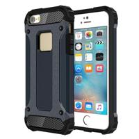 Harde Armor TPU + PC combinatie Case voor iPhone iPhone SE & 5 & 5s (donkerblauw) - thumbnail