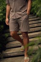 Malelions Ribbed Shorts Mmb30026031 Korte Broeken 50001 Brown - thumbnail