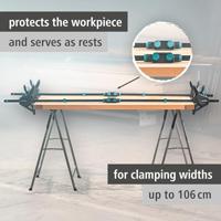 Wolfcraft Eenhandklem SET - Lijmklem PRO MAX 450mm - Lijmtang - Snelspanklem - 8663060 - thumbnail