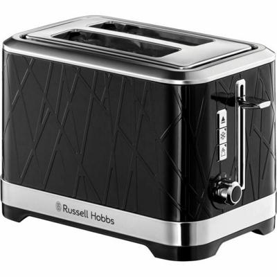 Russell Hobbs 28091-56 Structuur Broodrooster Broodrooster, Lift'n Look, XL Slots, Verstelbare Bak, Weense Gebak Warmer - Zwart