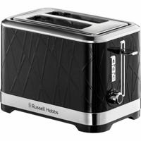 Russell Hobbs 28091-56 Structuur Broodrooster Broodrooster, Lift'n Look, XL Slots, Verstelbare Bak, Weense Gebak Warmer - Zwart - thumbnail