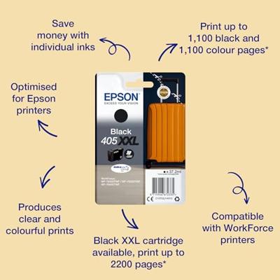 Epson Inktcartridge 405 XXL Origineel Zwart C13T02J14010