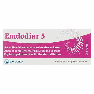 Emdodiar 5 Aanvullend Dierenvoeder Hond en Kat 10 Tabletten