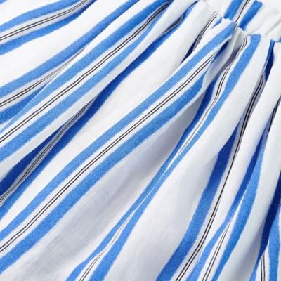 Kinderrokje 128 kobaltblauw en wit