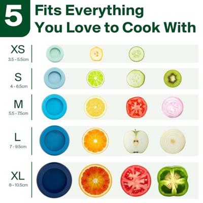 Food Huggers Foodhuggers - ice blue - 5 stuks - thumbnail
