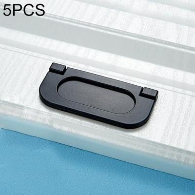 5 STKS 1052-64 eenvoudige kast deur handvat lade kast zink legering handvat (zwart)