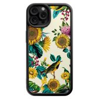 iPhone 12 Pro zwarte case - Sunflowers - thumbnail