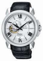 Horlogeband Seiko 4R39-00S0 / SSA373J1 / L0HC011J0 Leder Zwart 22mm - thumbnail