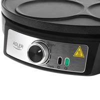Adler AD 3093 Dubbelzijdige elektrische pannenkoekenmaker 2-in-1 Zwart - thumbnail