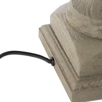 QAZQA Landelijke tafellamp zonder kap vintage grijs hout - Hyssop - thumbnail