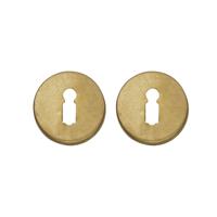 Intersteel Set van 2 sleutelrozettenTira rond messing getrommeld - 0011.318686 - thumbnail