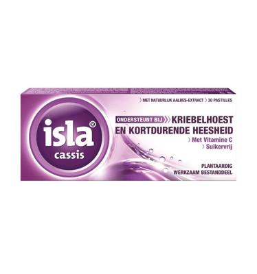 Isla Cassis Keelpastilles - bij kriebelhoest en kortdurende heesheid Isla Cassis Keelpastilles - bij kriebelhoest en kortdurende heesheid