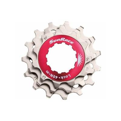 Shimano Sunrace sluitring met kransjes 10v 11/13/15t zilver