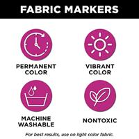 Tulip • textielstiften met dubbele punt 14st. - thumbnail