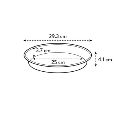 Elho green basics schotel 29 cm blad groen - thumbnail