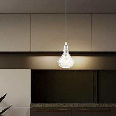 Home sweet home metalen 2-rings fitting E27 mat staal Home sweet home metalen 2-rings fitting E27 mat staal