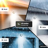 Lumos LED Breedstraler - met Bewegingssensor en Schemerschakelaar - 50 Watt - 4770 lumen - 4000K neutraal wit - IP65 waterdicht - thumbnail