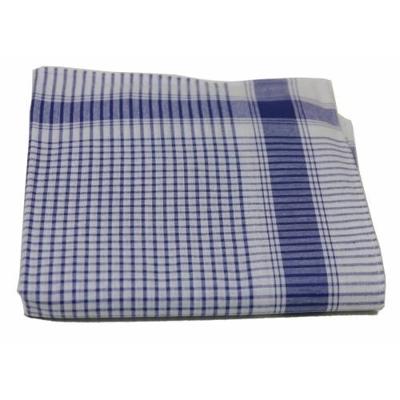 12 stuks Heren zakdoeken Vichy Blauw - 100% katoenen katoenen zakdoeken