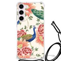 Case Anti-shock voor Samsung Galaxy S23 Pink Peacock - thumbnail