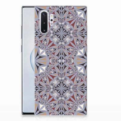 Samsung Galaxy Note 10 Plus | TPU | Siliconen hoesje | Flower Tiles