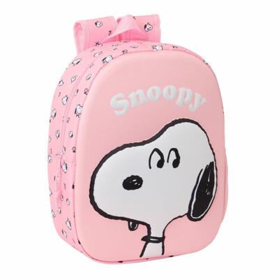 Kinderrugzak Snoopy Roze 27 x 33 x 10 cm 3D