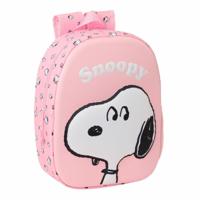 Kinderrugzak Snoopy Roze 27 x 33 x 10 cm 3D - thumbnail