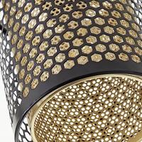 Brilliant 2-lichts plafondlampCheval zwart met goud - 99995/86 - thumbnail