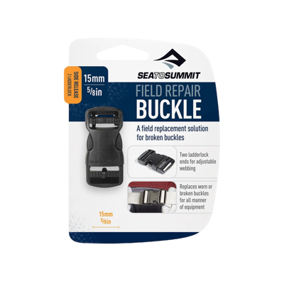 Sea to summit Side Release Field Repair Buckle 2X Uitneembare Pen Steek Gesp Zwart 15MM Sea to summit Side Release Field Repair Buckle 2X Uitneembare Pen Steek Gesp Zwart 15MM